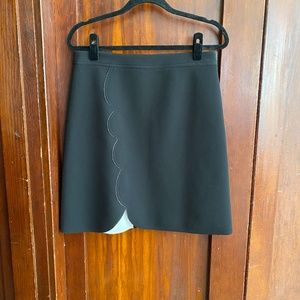 Halogen A-Line Skirt with Scalloped Edges Sz 8 NWT